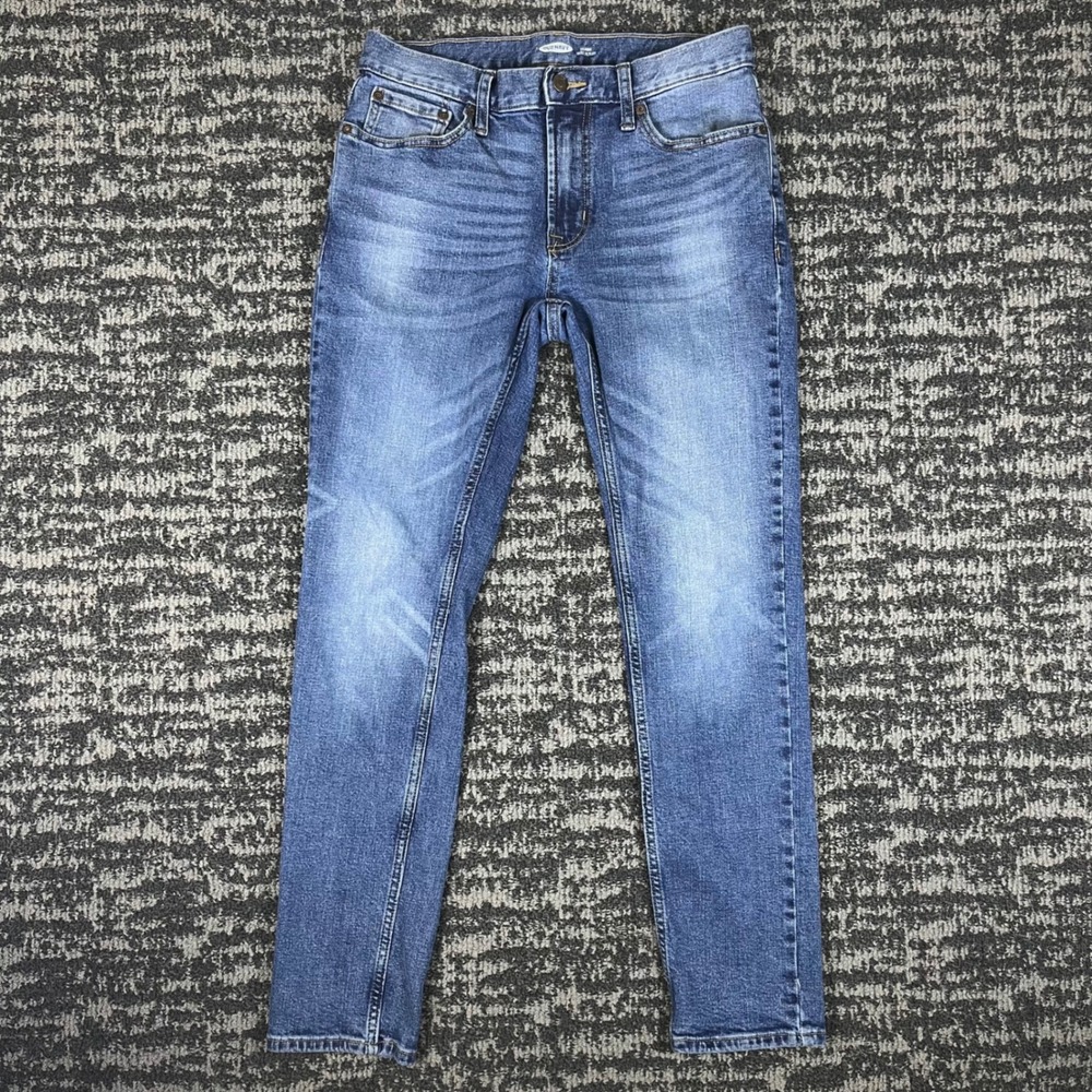 Old Navy Skinny Jeans Mens 31x32 Blue Medium Wash Built-In Flex Denim Pants